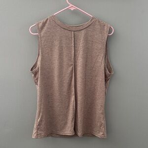 Sleeveless Brown Top